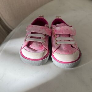 See Kai Run Pink Sneakers with Velcro